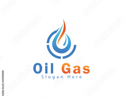 Gas and Oil Logo Template Design, Symbol, Icon