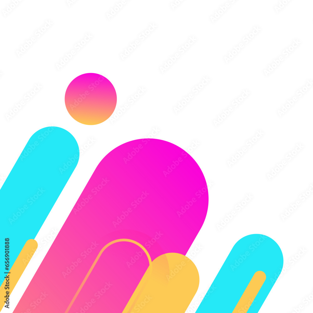 Modern Geometric Rounded Corner