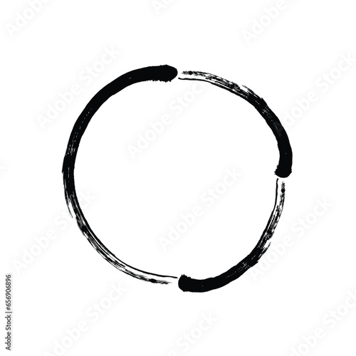 Hand Drawn Circle Shape Abstract rounded shape