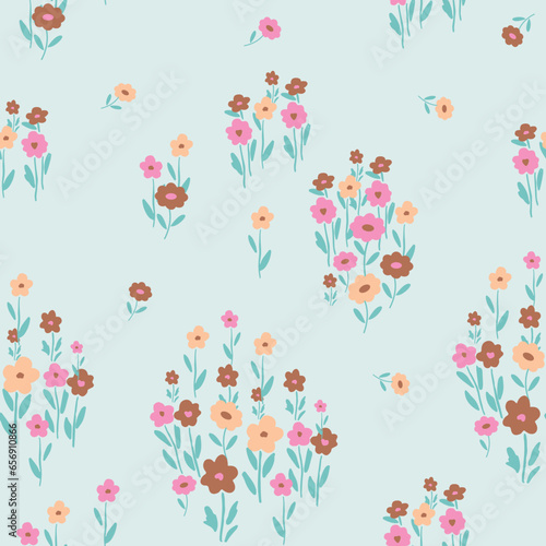 floral, seamless, pattern, spaced out, multicolor, ditsy, doodle, spring, summer, random, womens wear, kids wear, pastel, small, red, abstract, all over print, artwork, background, beautiful, blossom,