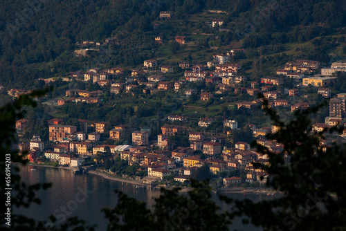 Amazing little town of north italy, Lake como. photo