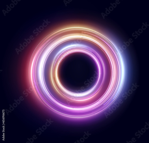 Abstract background with neon circle png. Vector illustration for your design. EPS 10