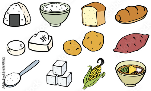 炭水化物　イラスト