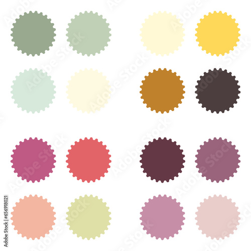 Abstract color palette guide. Color set.