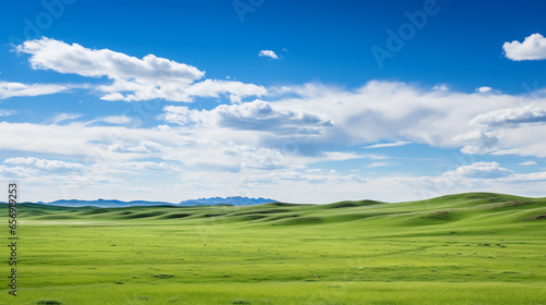 The Rolling Grasslands Of The Mongolian Steppes 