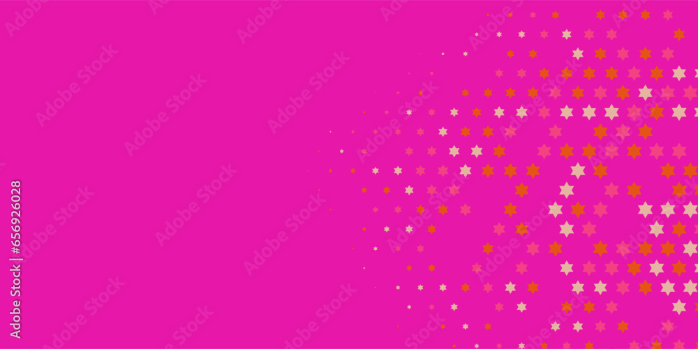 Obraz premium Stars wide banner Two Color Abstract Illustration background beautiful wallpaper of colorful multi sizes stars