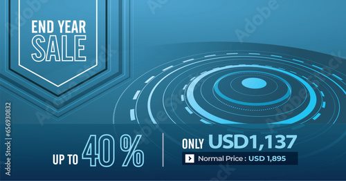 Promotion product flyer and leaflet template design for business. Social media advertising for electronic product.