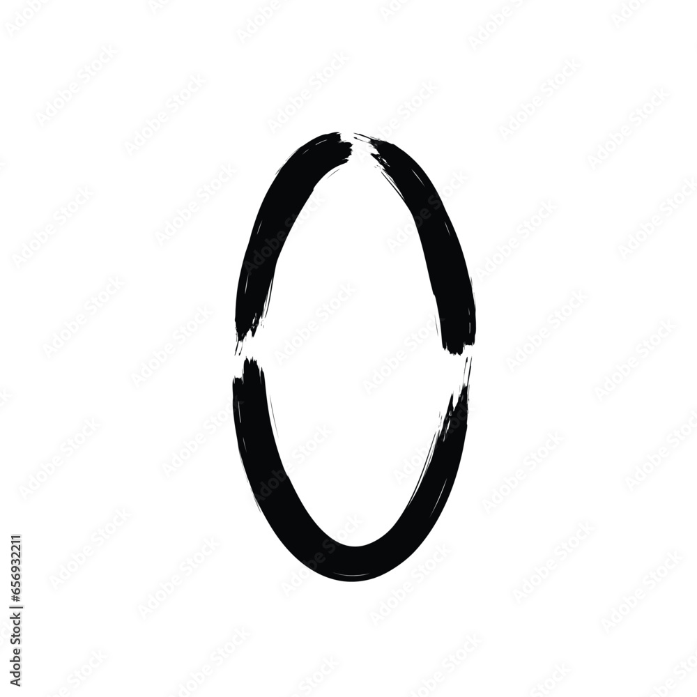Hand Drawn Vertical Oval line Bold Stroke Shape Abstract rounded shape Hand Drawn Vertical Oval line Bold Stroke Shape Abstract rounded shape