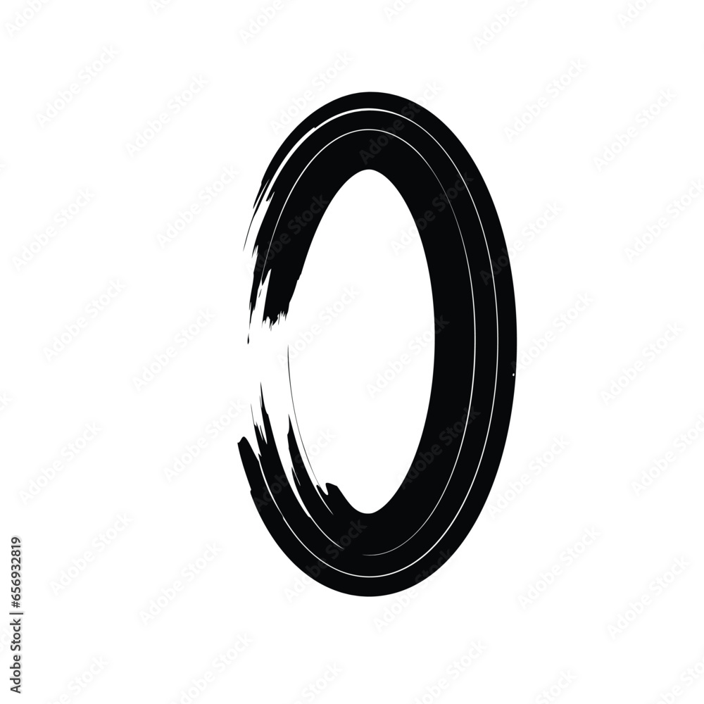 Hand Drawn Vertical Oval line Bold Stroke Shape Abstract rounded shape Hand Drawn Vertical Oval line Bold Stroke Shape Abstract rounded shape