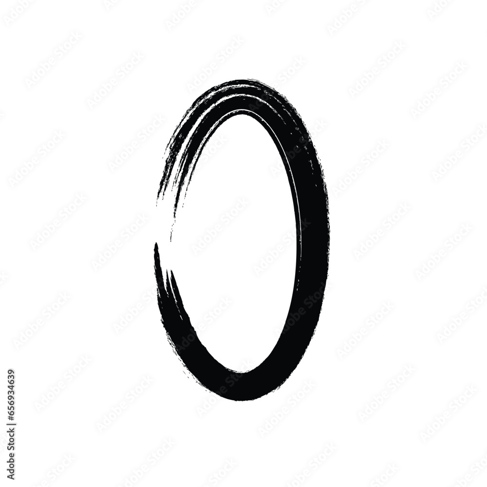 Hand Drawn Vertical Oval line Bold Stroke Shape Abstract rounded shape Hand Drawn Vertical Oval line Bold Stroke Shape Abstract rounded shape