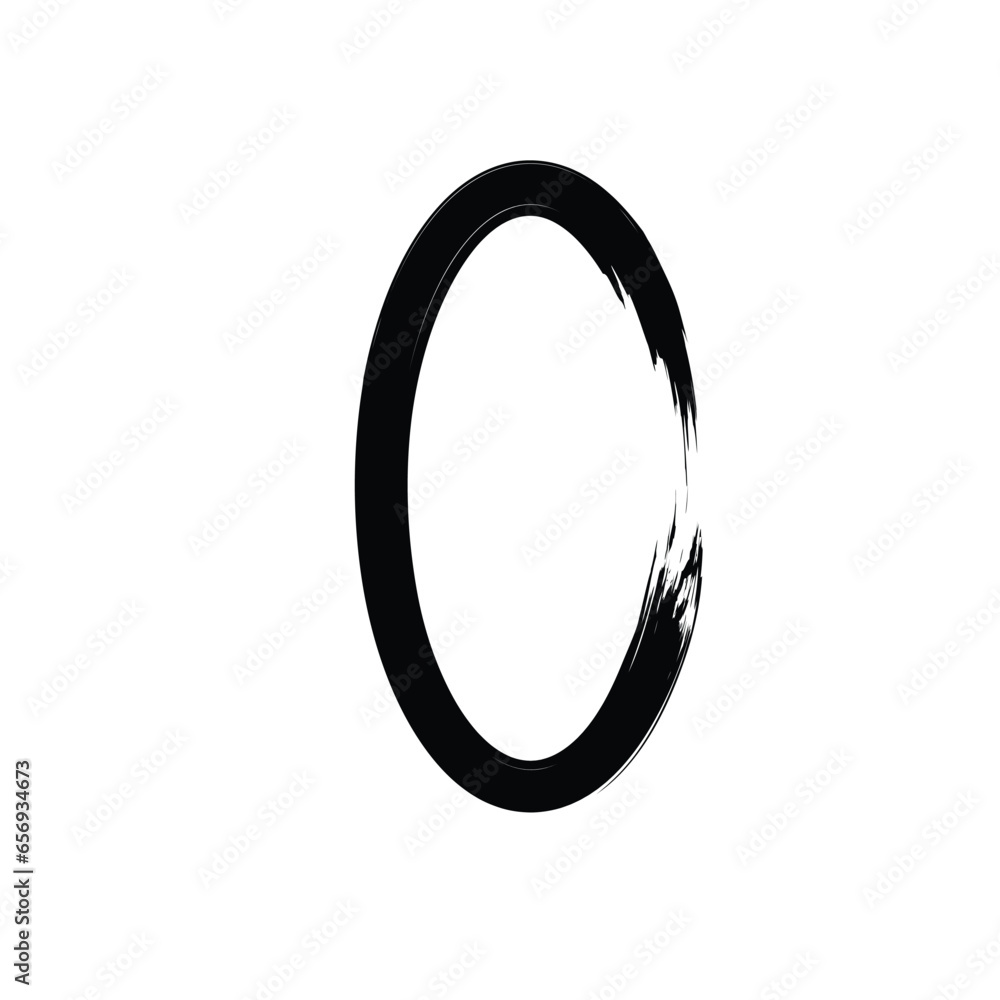 Hand Drawn Vertical Oval line Bold Stroke Shape Abstract rounded shape Hand Drawn Vertical Oval line Bold Stroke Shape Abstract rounded shape