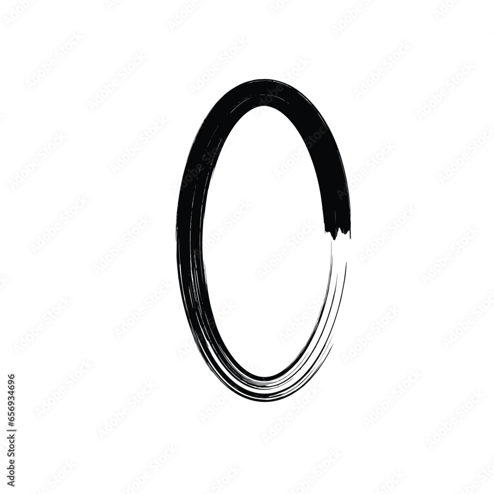 Hand Drawn Vertical Oval line Bold Stroke Shape Abstract rounded shape Hand Drawn Vertical Oval line Bold Stroke Shape Abstract rounded shape