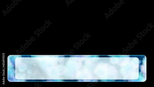 Wallpaper Mural 水面　テロップ用青色のフレーム　和風　ループ　アルファ
 Torontodigital.ca