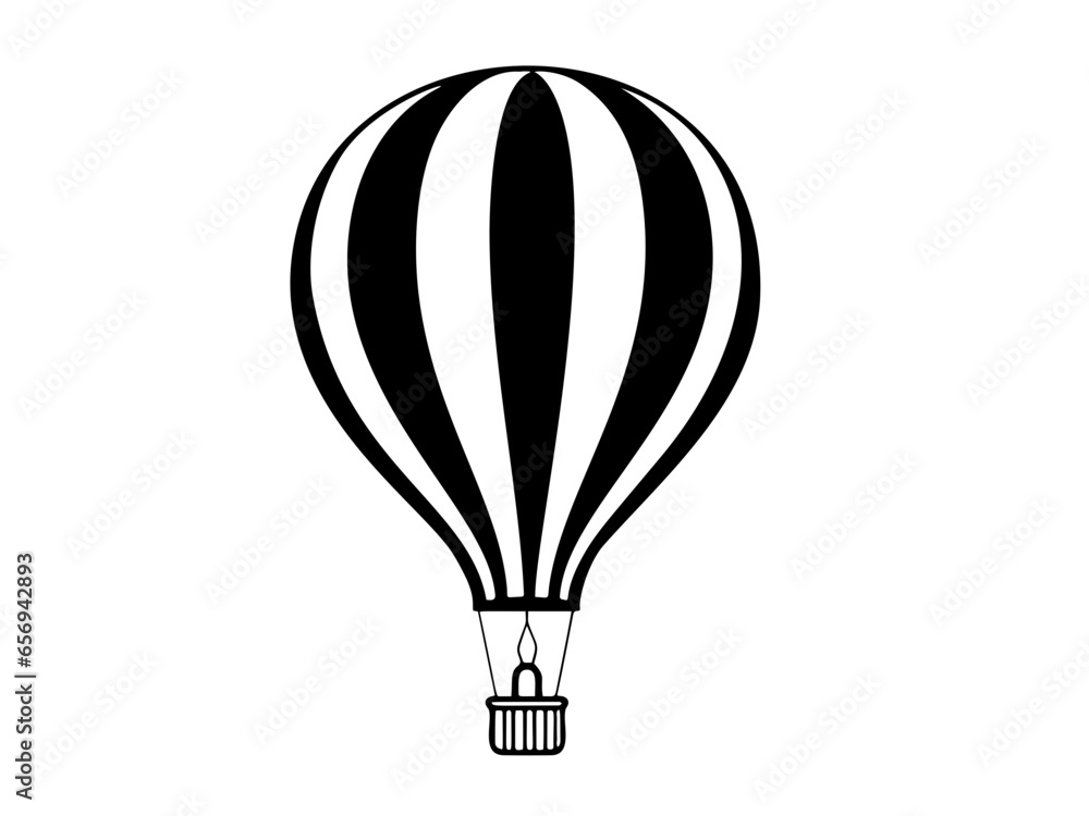 Fototapeta premium air balloon vector icon flying 