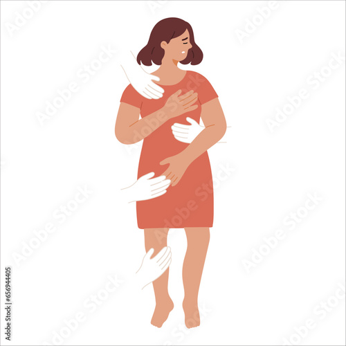 .metaphorical image of female sexual violence