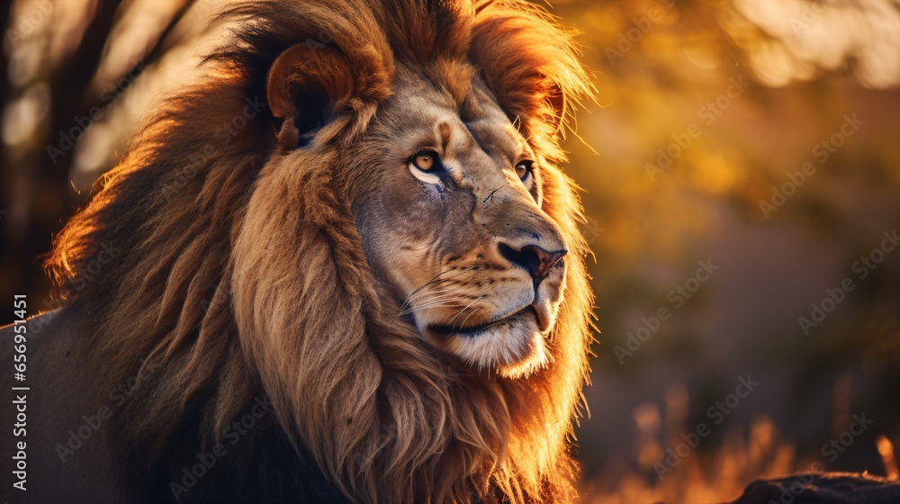 Naklejka premium Lion