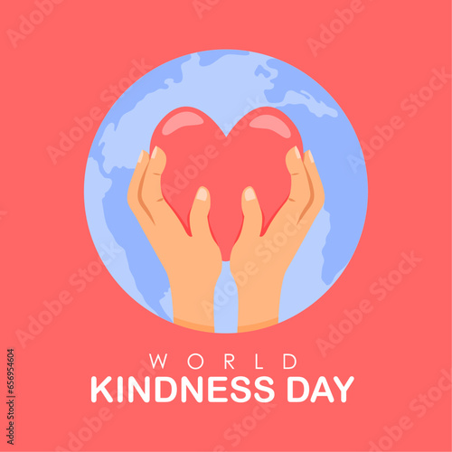 world kindness day poster template vector