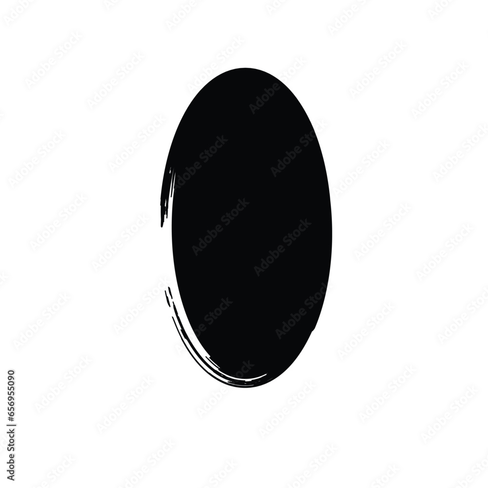 Grunge Vertical Oval Shape Filled Abstract rounded shape Grunge Vertical Oval Shape Filled Abstract rounded shape