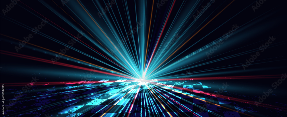 Racing speed background, vector illustration abstraction in car track
