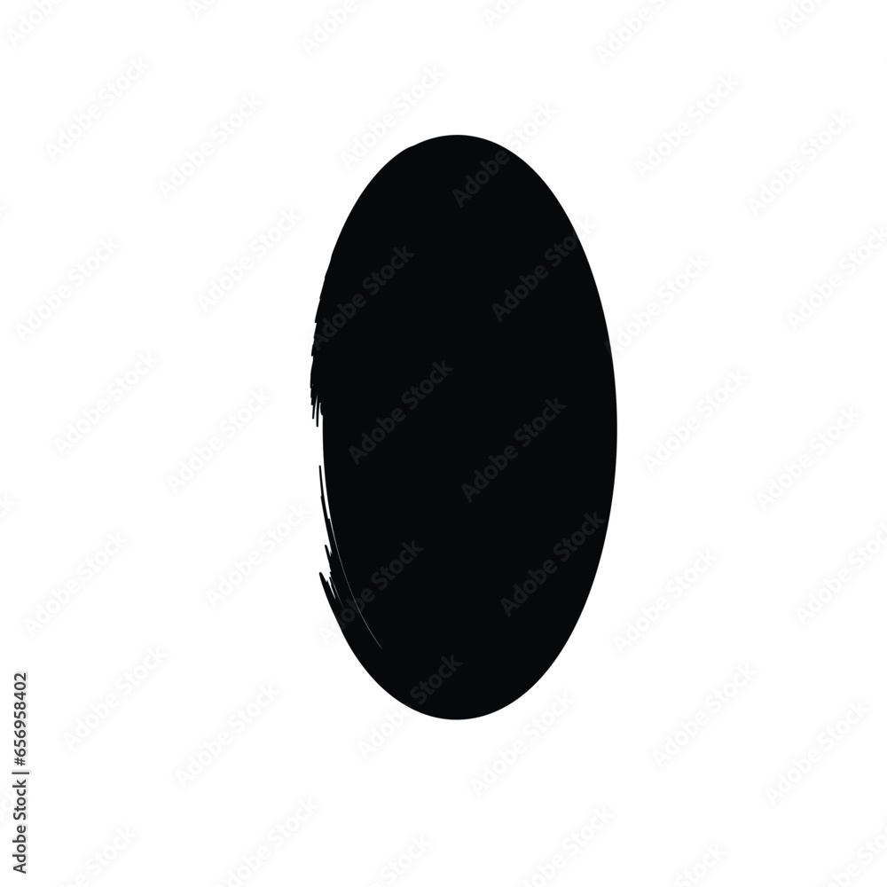 Grunge Vertical Oval Shape Filled Abstract rounded shape Grunge Vertical Oval Shape Filled Abstract rounded shape