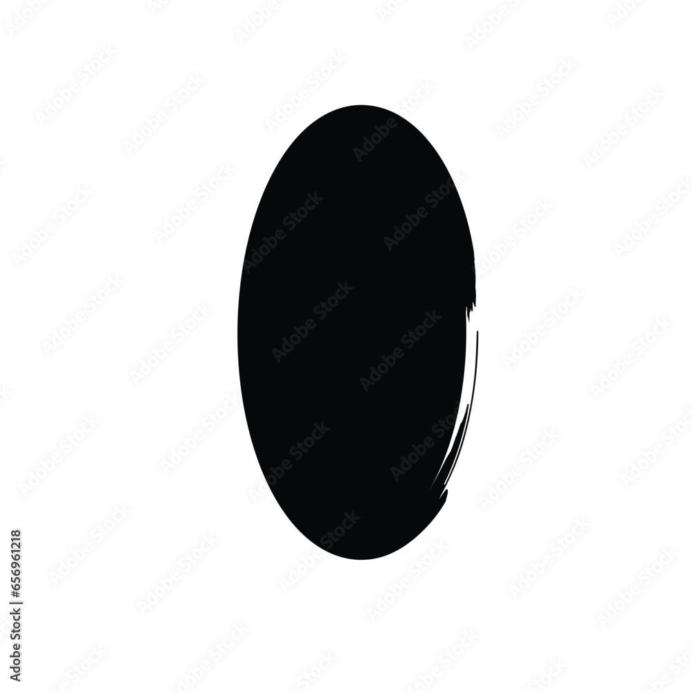 Grunge Vertical Oval Shape Filled Abstract rounded shape Grunge Vertical Oval Shape Filled Abstract rounded shape