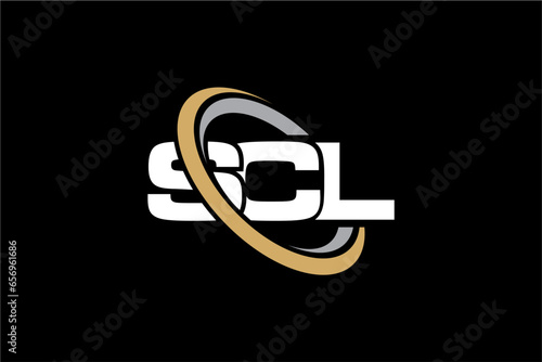 SCL creative letter logo design vector icon illustration photo
