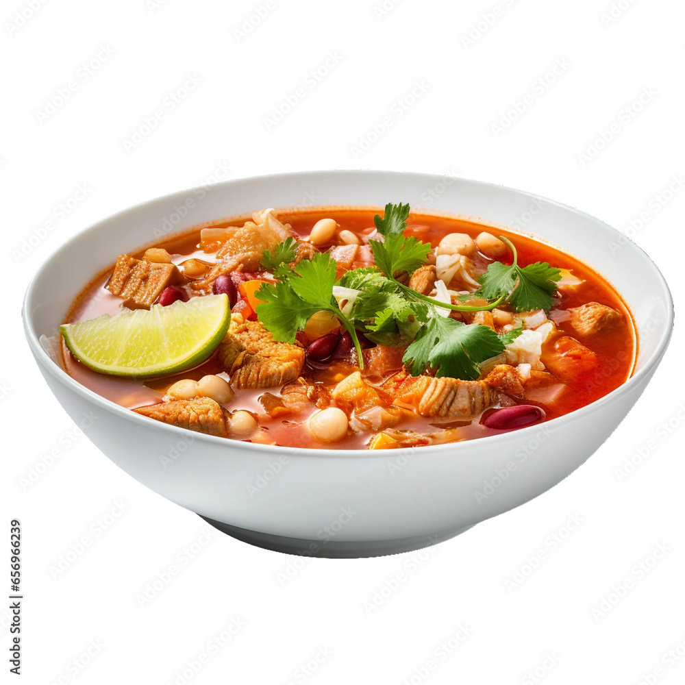 Menudo, transparent background, isolated image, generative AI
Menudo, transparent background, isolated image, generative AI