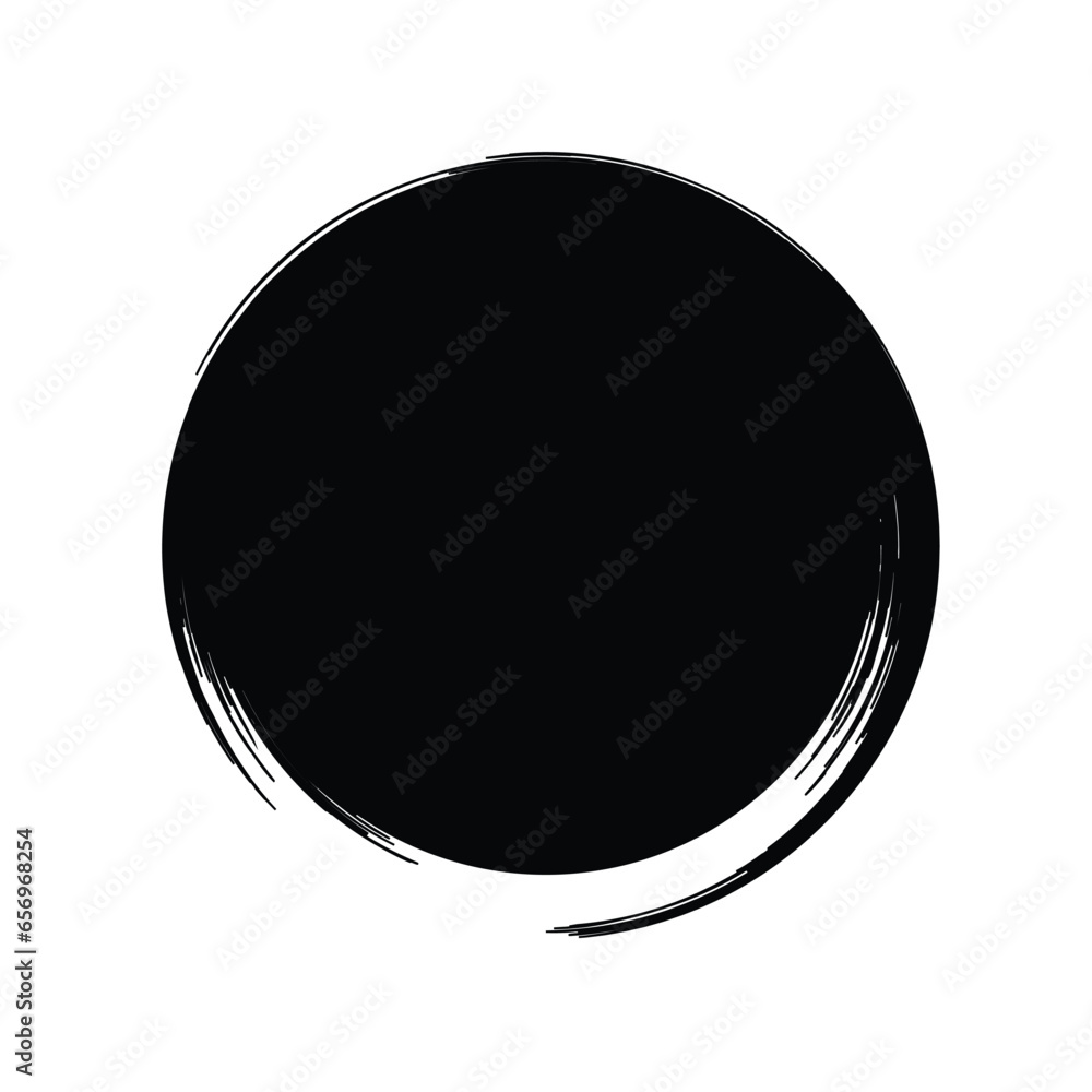 Grunge Circle Shape Filled Abstract rounded shape Grunge Circle Shape Filled Abstract rounded shape