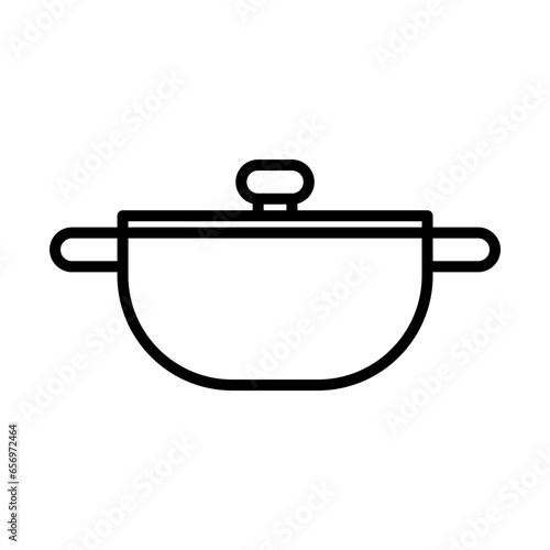dutch oven icon in line style