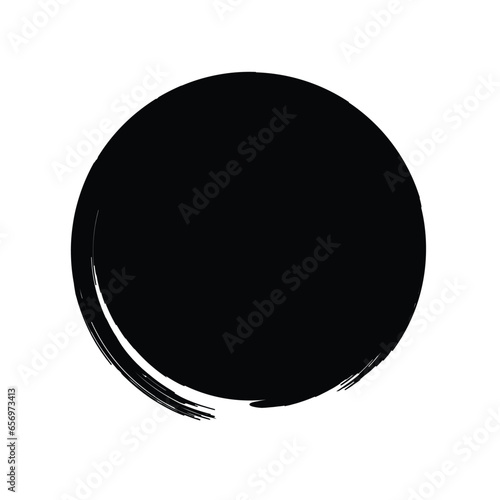 Grunge Circle Shape Filled Abstract rounded shape