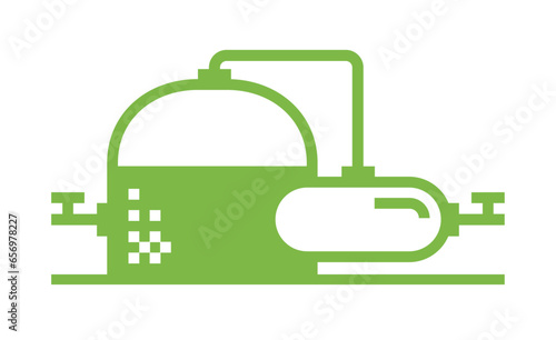 Simple green Biogas Plant icon