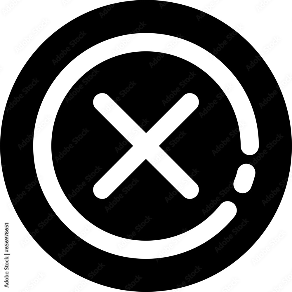 Fototapeta premium Delete 1 Icon