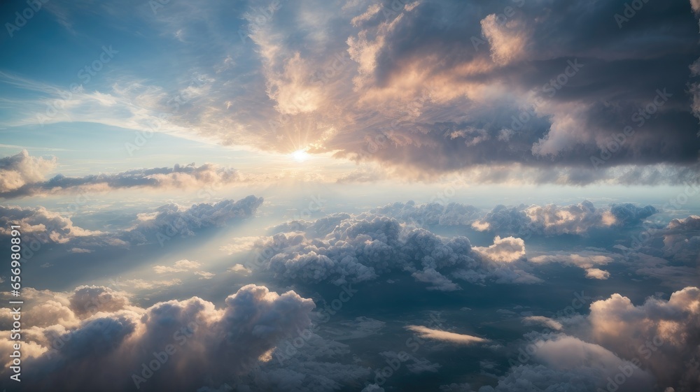 Aerial Cloudscape Adventures: A Sky-High Perspective, Generative AI Aerial Cloudscape Adventures: A Sky-High Perspective, Generative AI