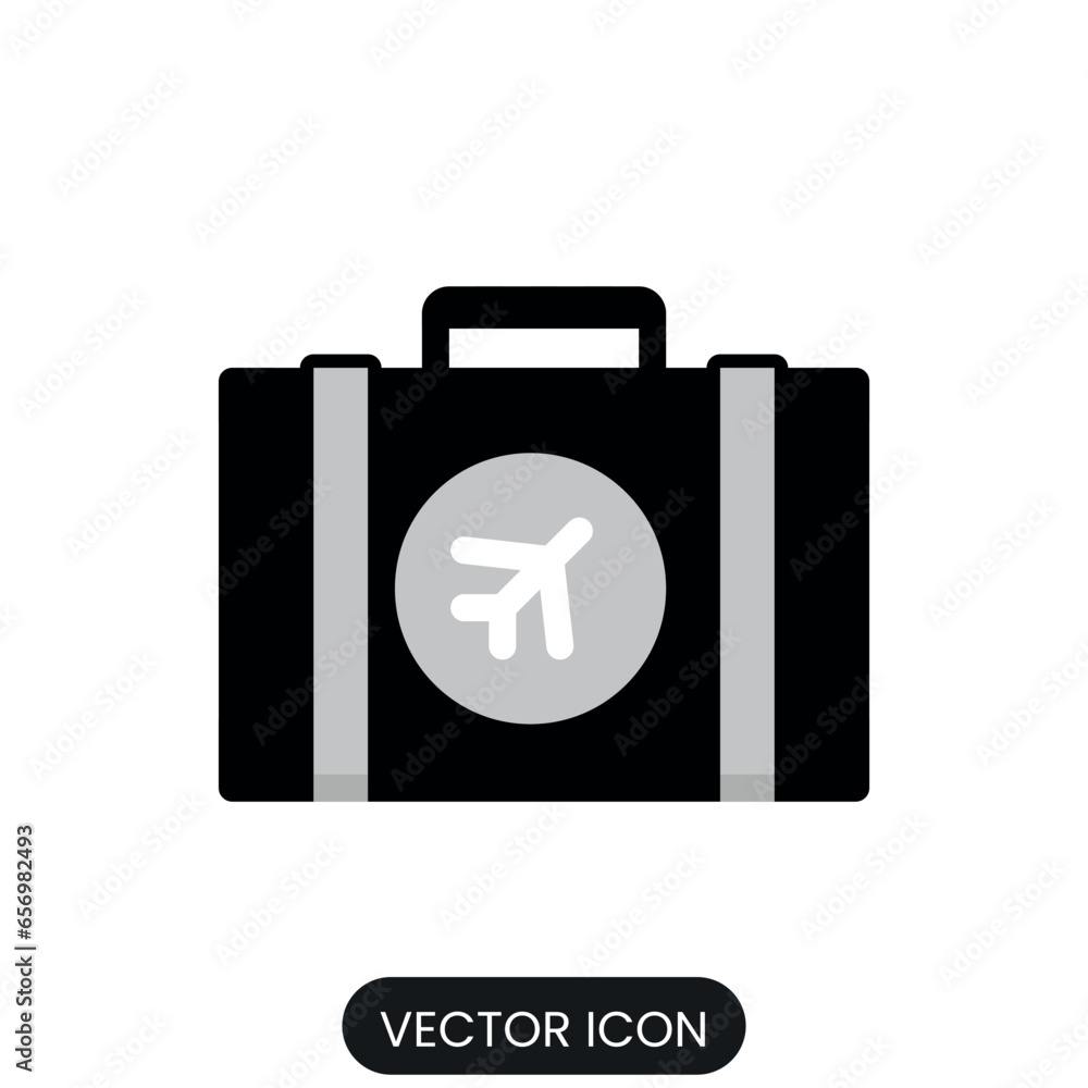 Suitcase icon, traveling suitcase icon high quality isolated white background Suitcase icon, traveling suitcase icon high quality isolated white background