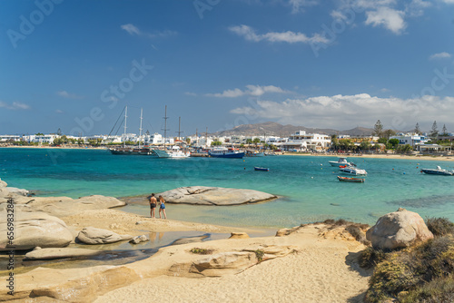 The beach at Agia Anna near Agia Prokopios on the island of Naxos Greece © gb27photo