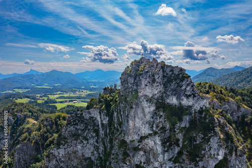 Austria,SalzburgerLand, Drone view of Nockstein summit in summer photo