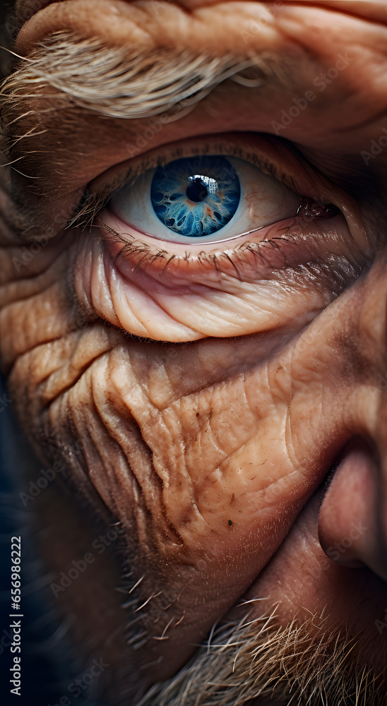 Close up portrait of elderly faces with blue eyes. Close up portrait of elderly faces with blue eyes.