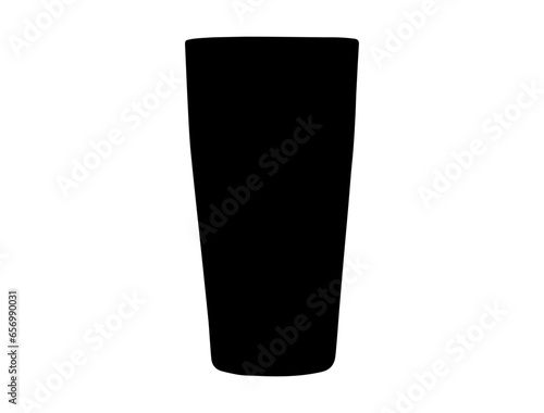 Cobbler shaker silhouette vector art white background