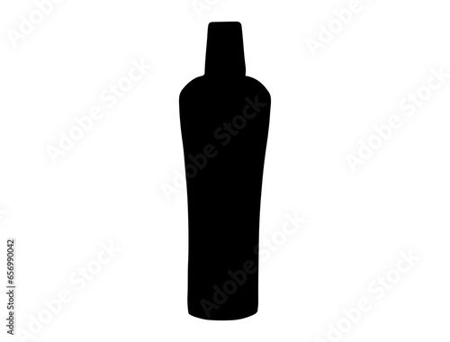 Cobbler shaker silhouette vector art white background