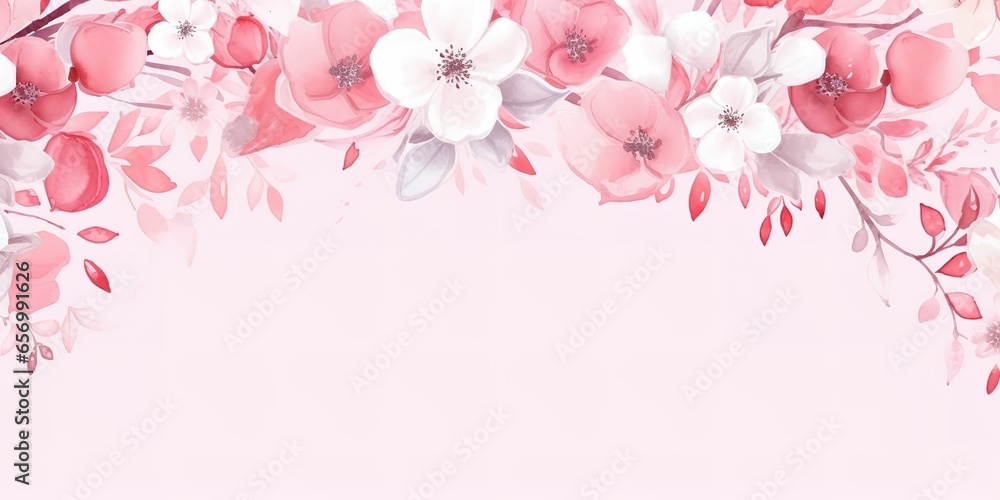 Abstract floral background, generative ai