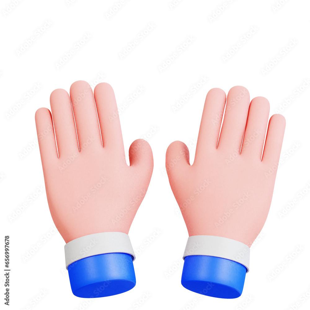 Obraz premium Hand Gesture Vol 3 3D Icon