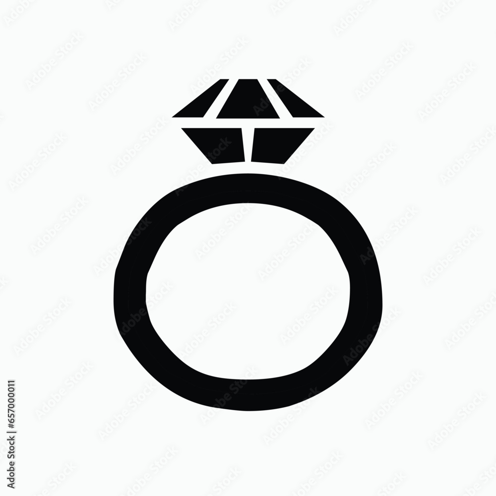 Ring vector flat vector.Isolated ring with displaying a gem stone, diamond on the top sign. engagement, married icon design. Ring vector flat vector.Isolated ring with displaying a gem stone, diamond on the top sign. engagement, married icon design.