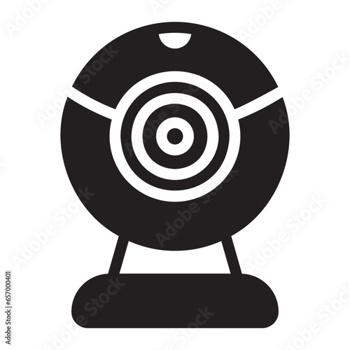 web cam glyph icon