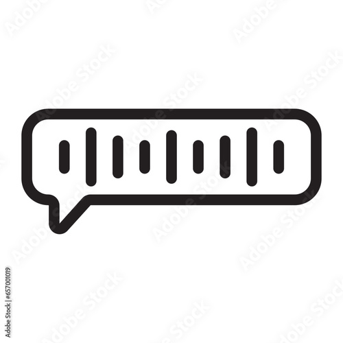 voice message line icon