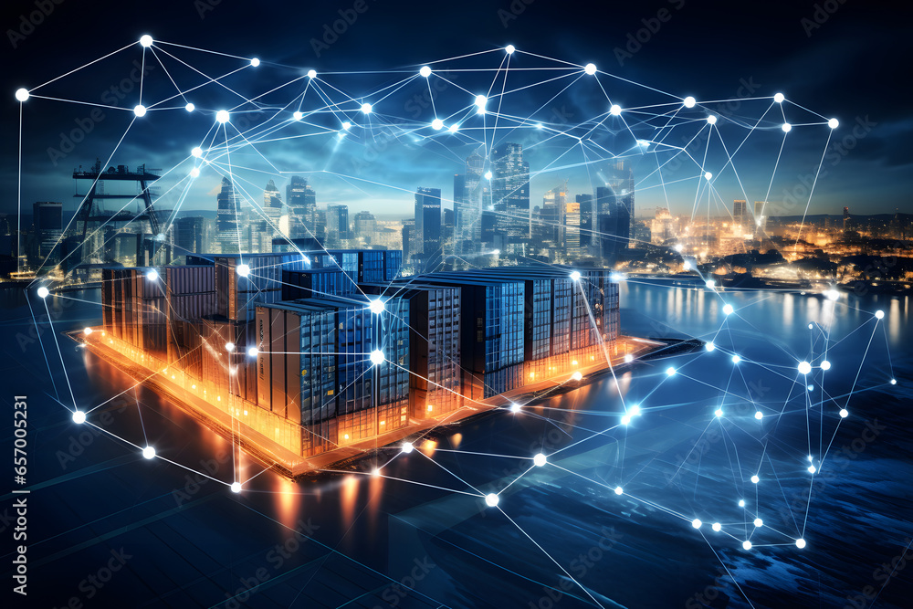 Smart logistics with connected infrastructure and digital tracking
