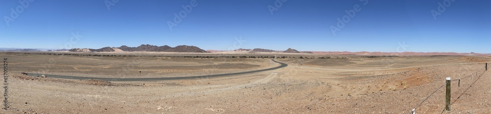 panorama of the countryside in Namibia