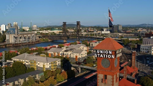 Old Union Station Tower In Portland photo