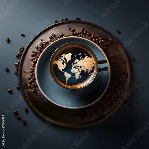 International Coffee Day - Coffee - Drinking Coffee - Generated by AI