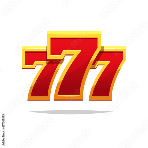 777 Big win concept. Slot machine wins. 777 jackpot.