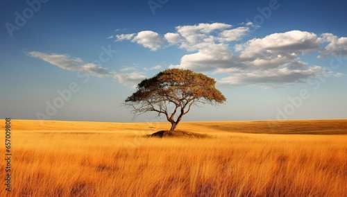Acacia nella savana photo